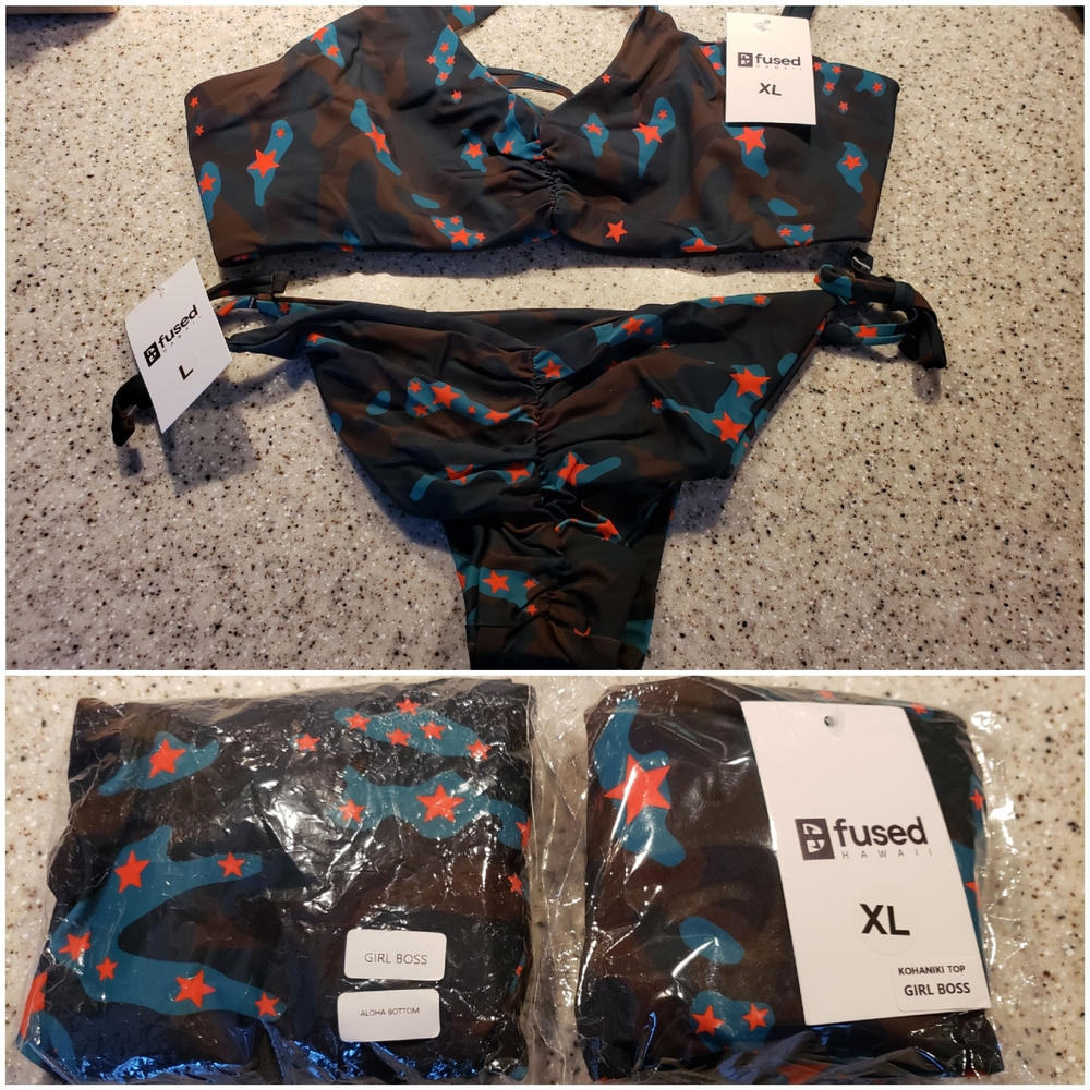 Fused Camo Bikini Set XL